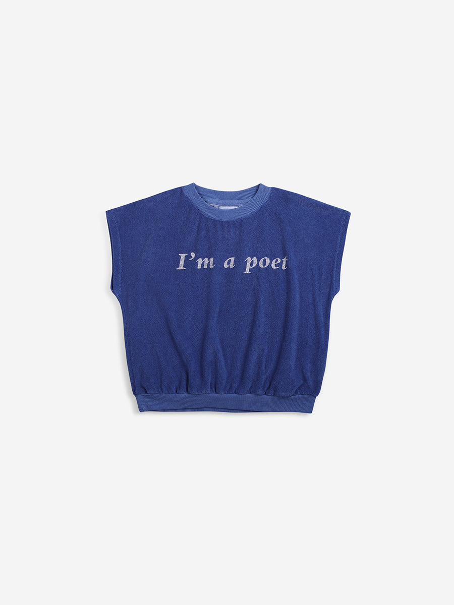 I'm A Poet sleeveless terry sweatshirt