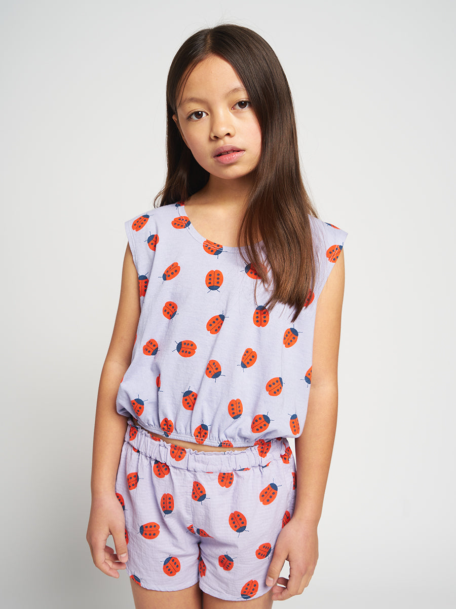 Ladybug all over woven shorts
