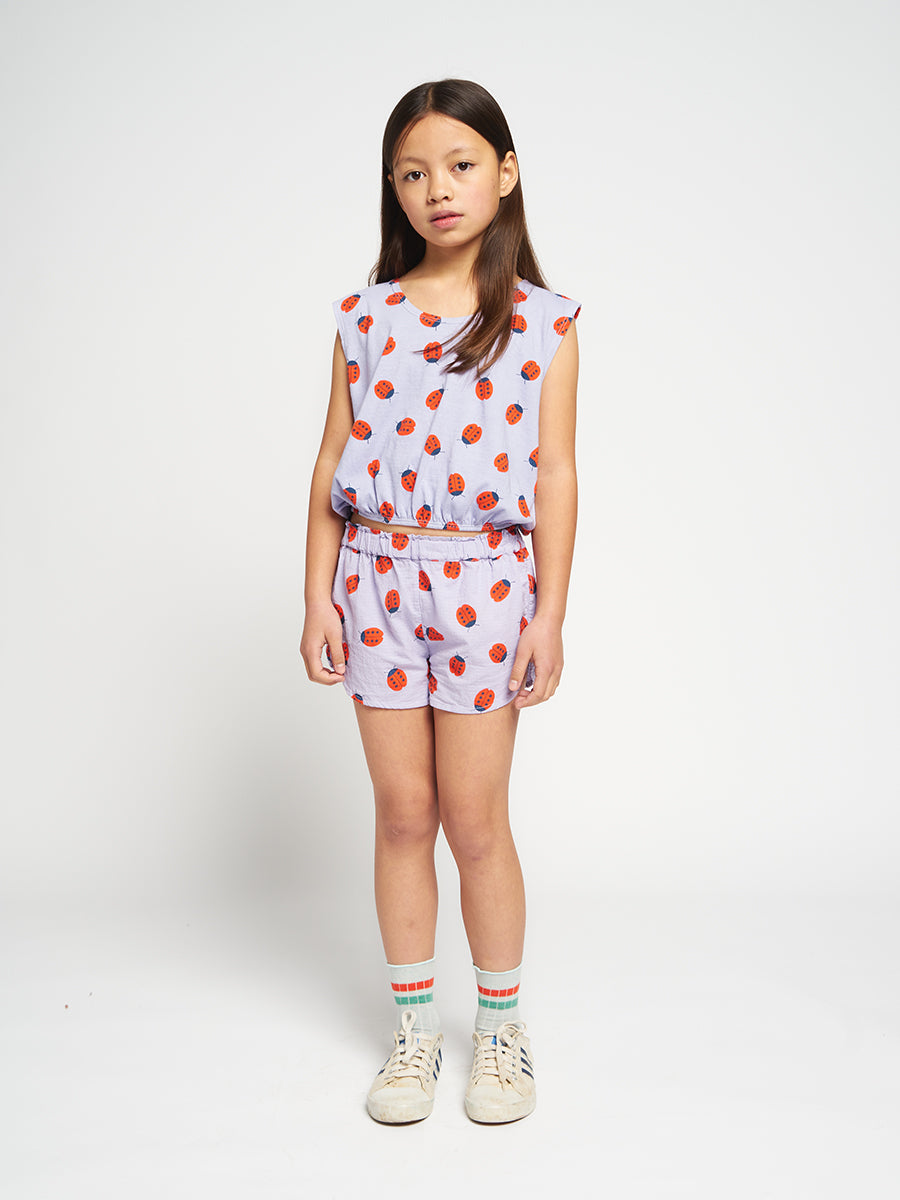 Ladybug all over woven shorts
