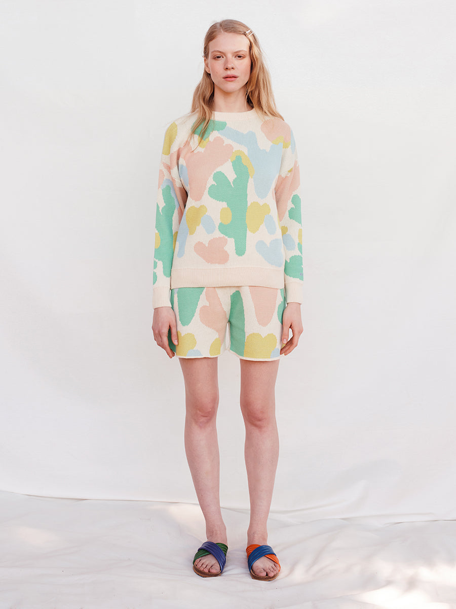 Nature knitted short