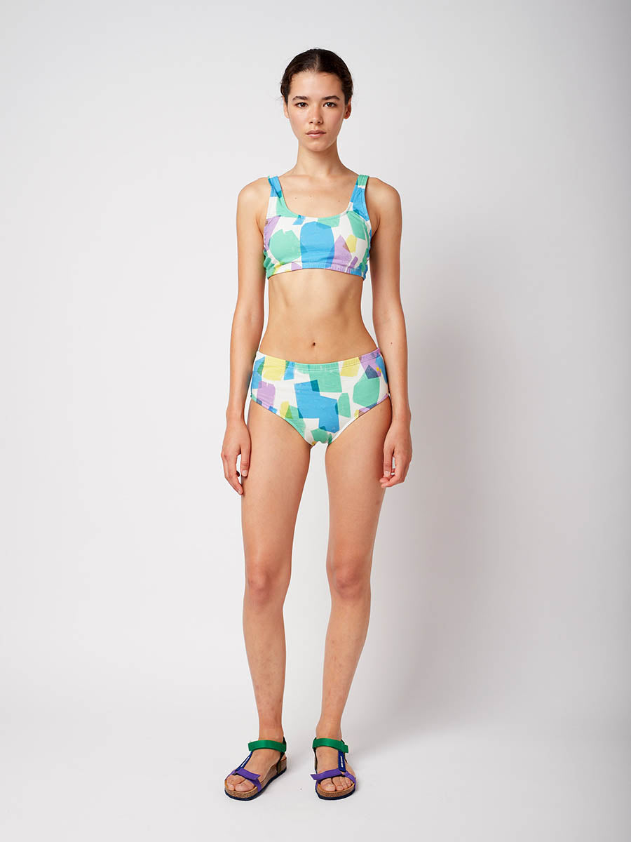 Multicolour Sporty Bikini Top