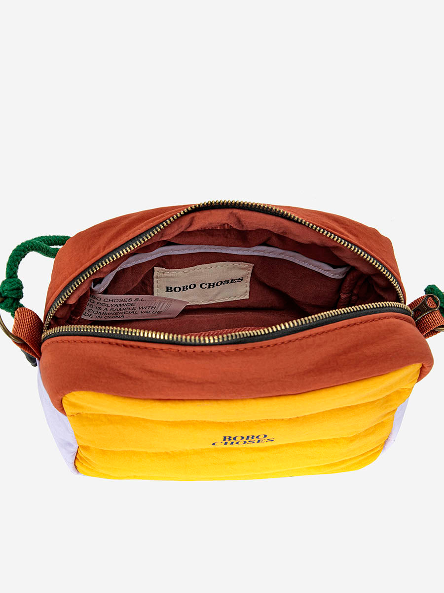 Color Block Padded Crossbody Bag