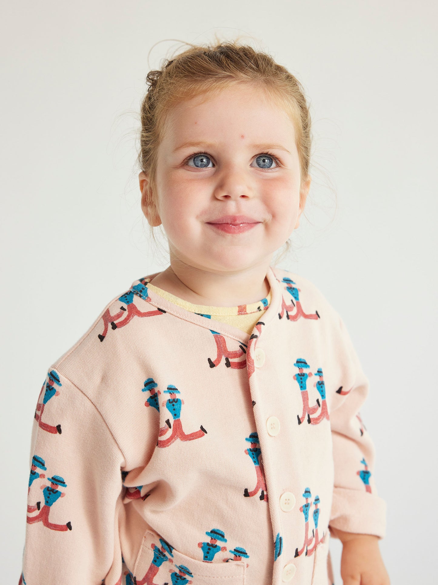 Dancing Giants all over buttoned sweatshirt