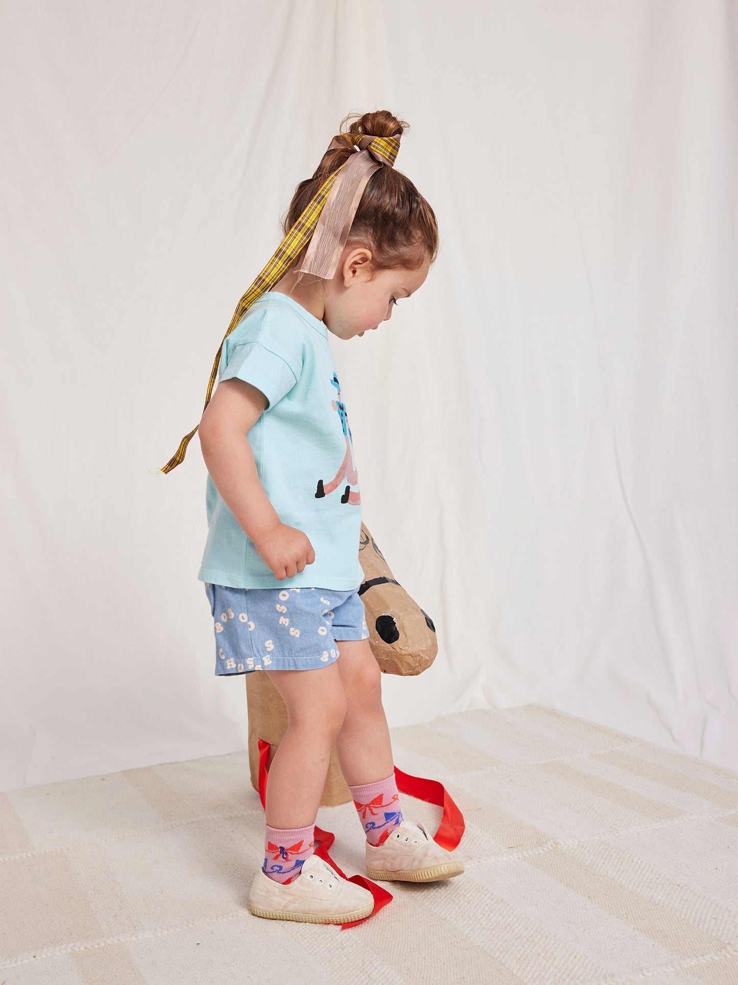 Bobo Choses Circle denim bermuda shorts