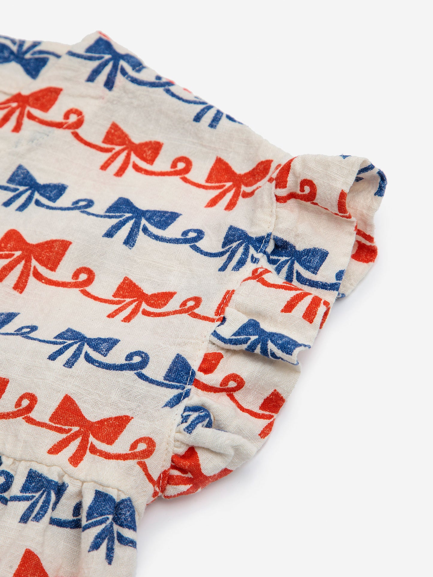 Ribbon Bow all over woven dress