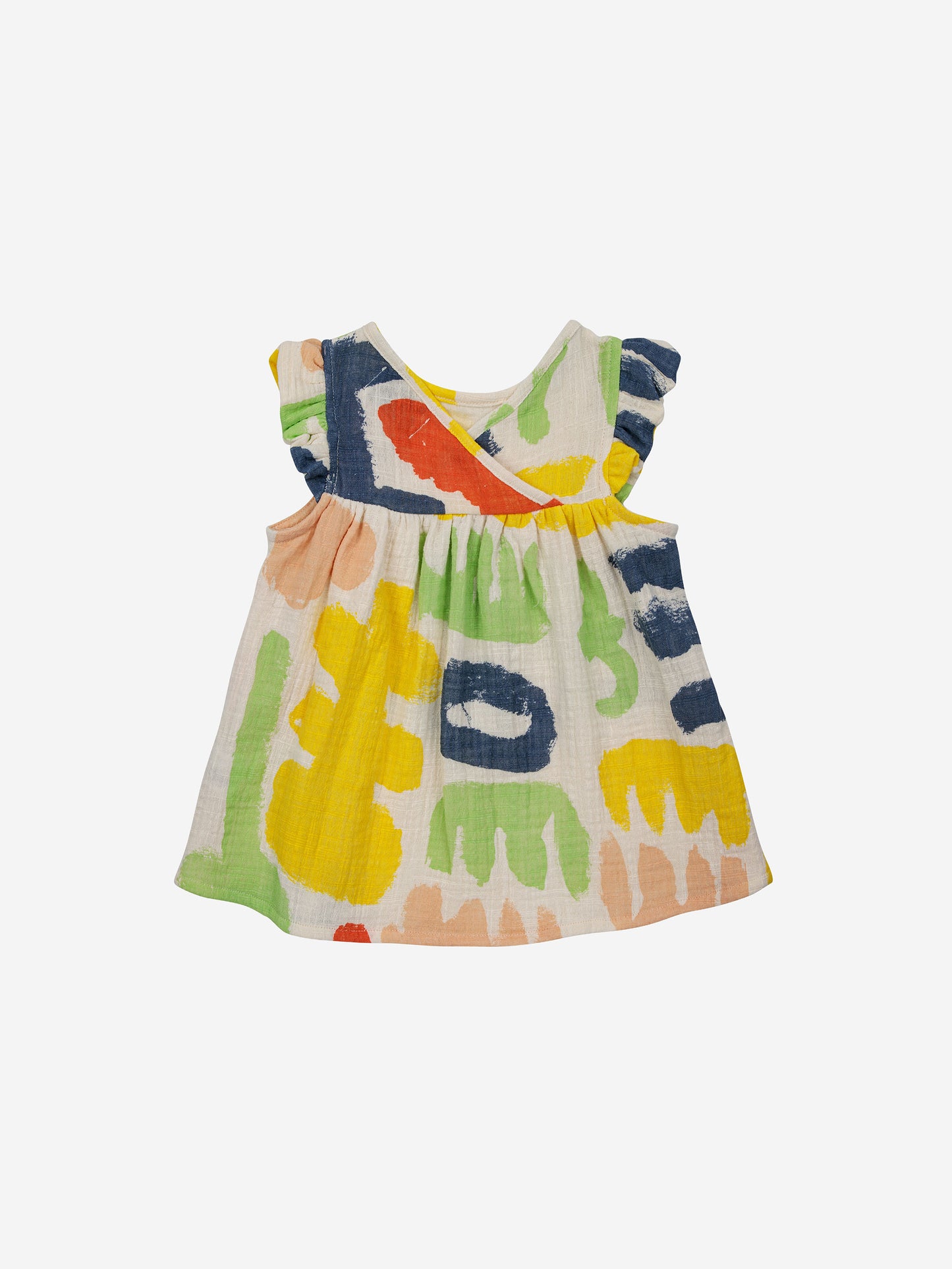 Carnival all over ruffle woven dress