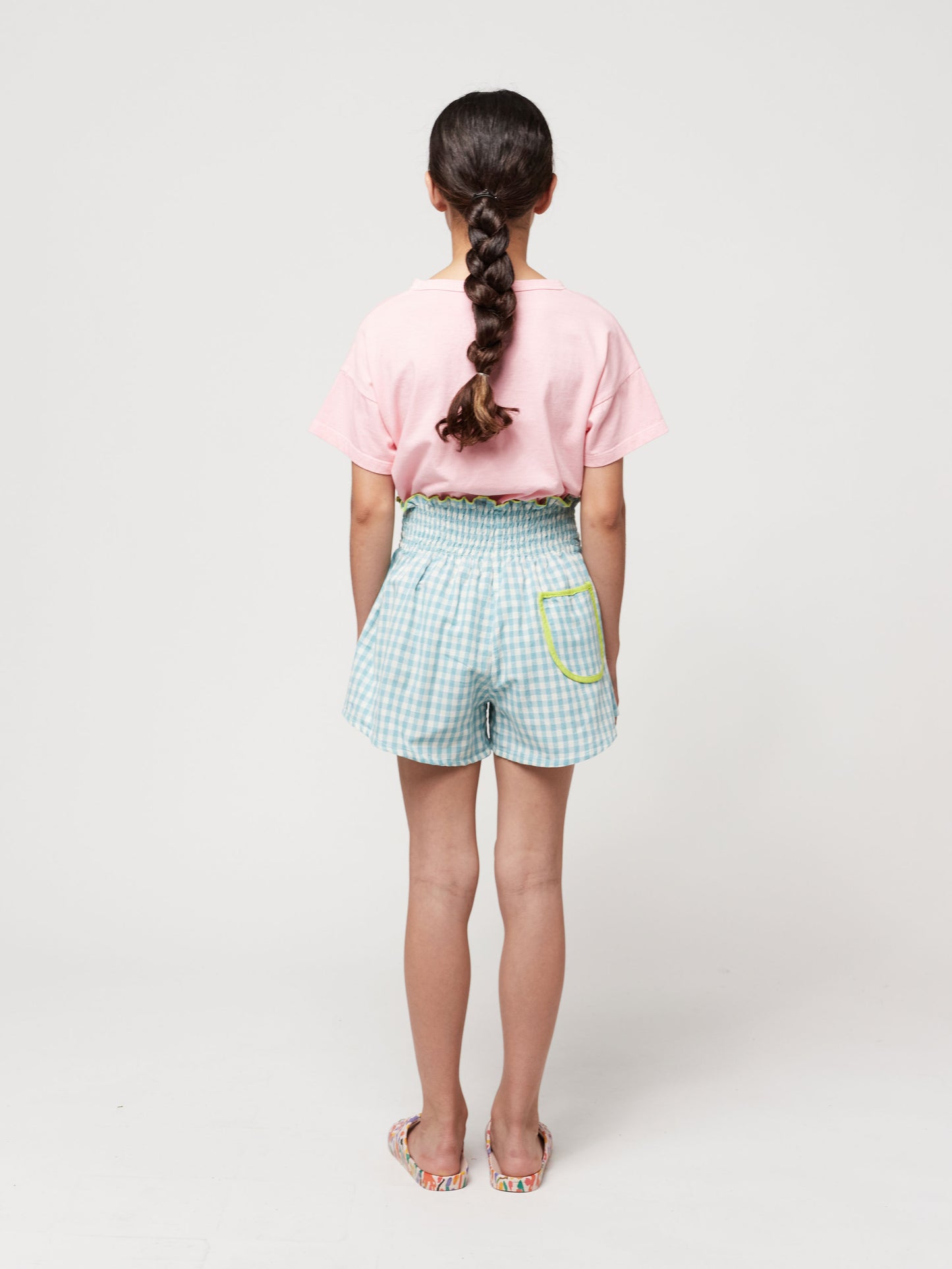 Vichy woven shorts