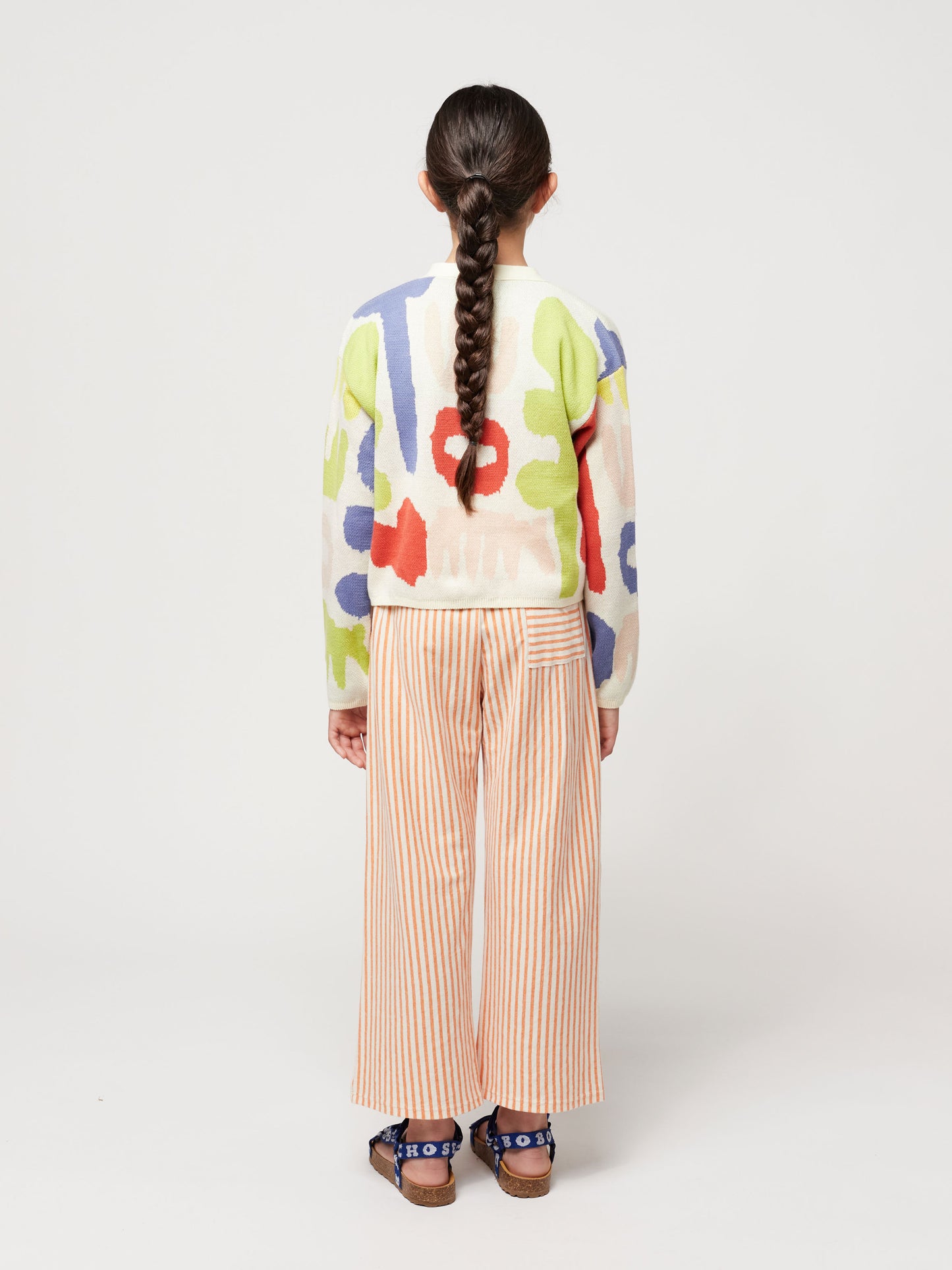 Carnival all over cropped jacquard cardigan