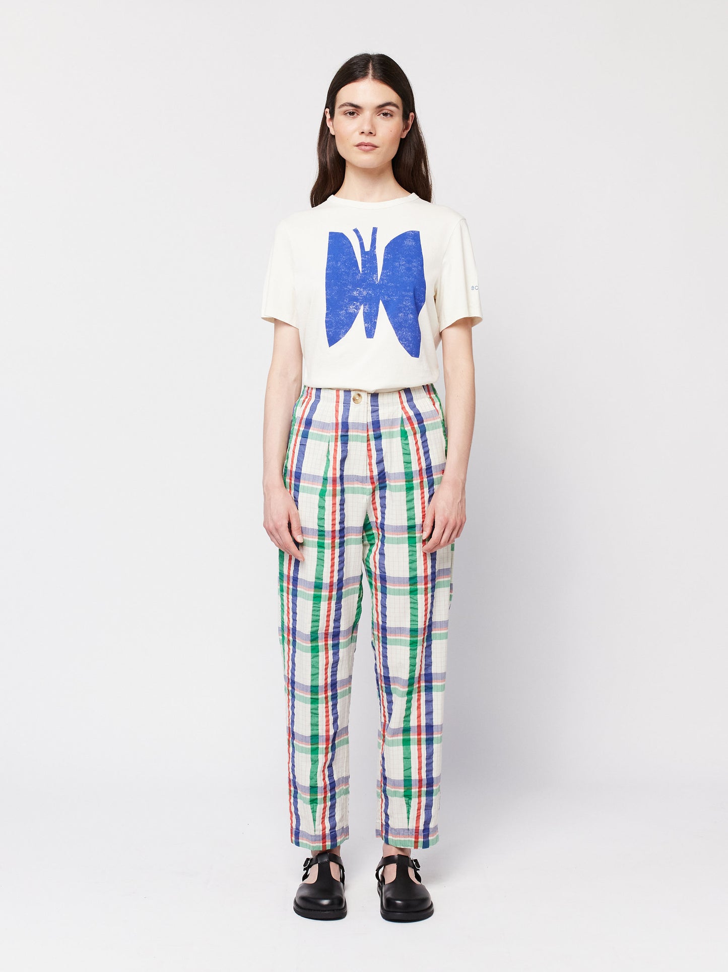 Checked cocoon pant