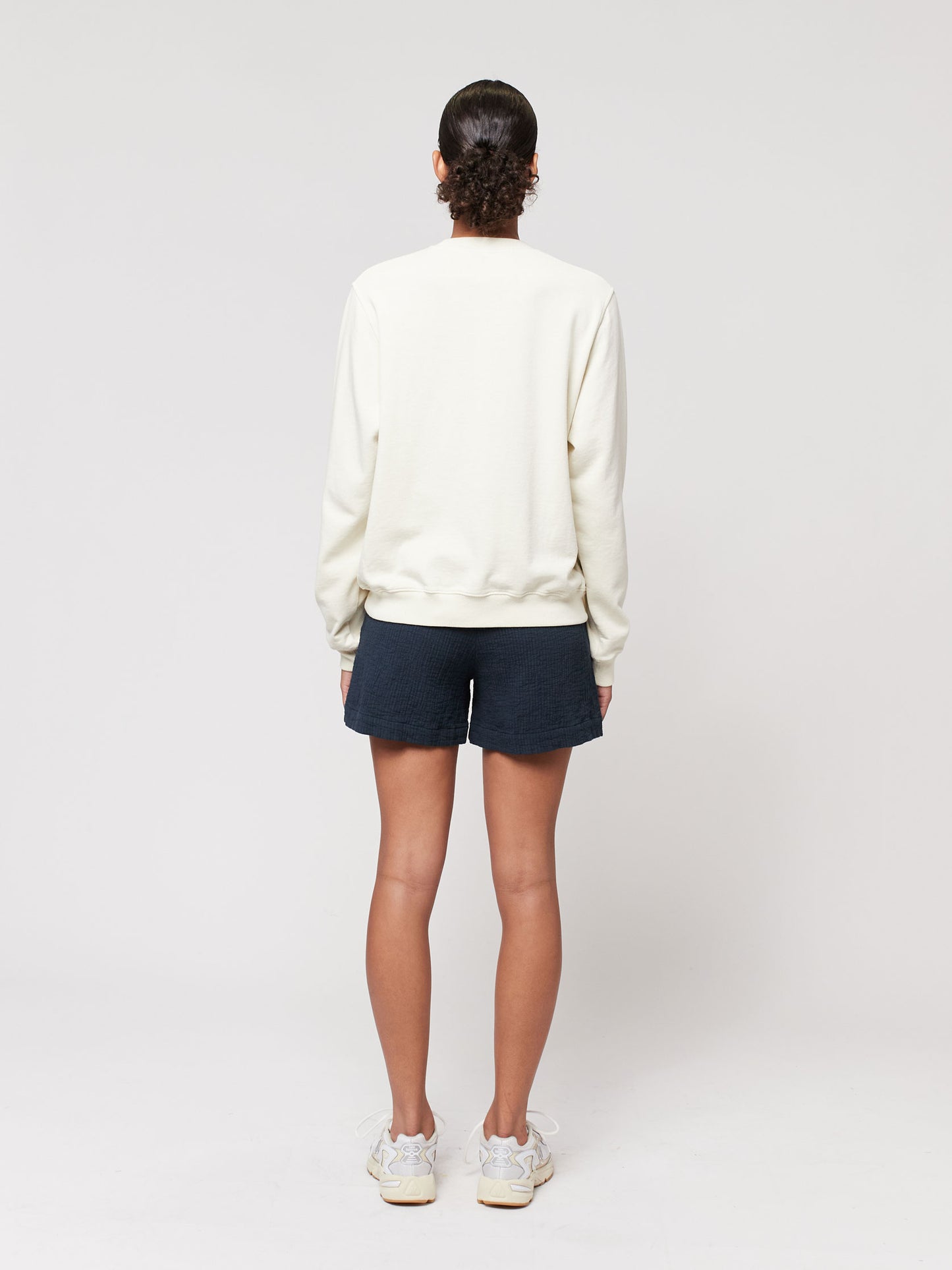 Pleated bermuda short
