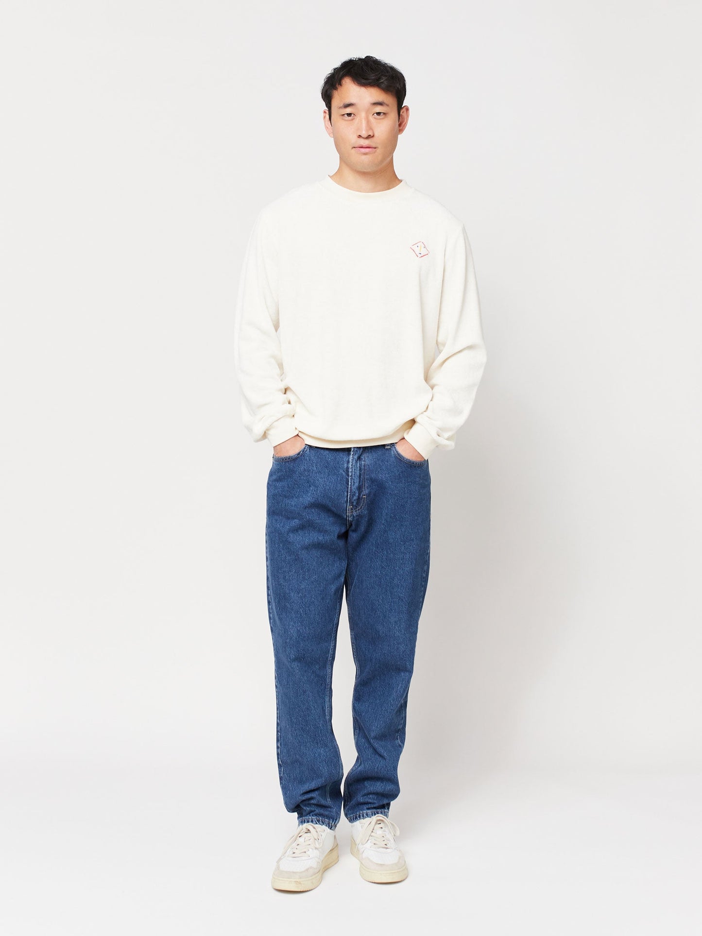 Mask embroidery terry unisex sweatshirt