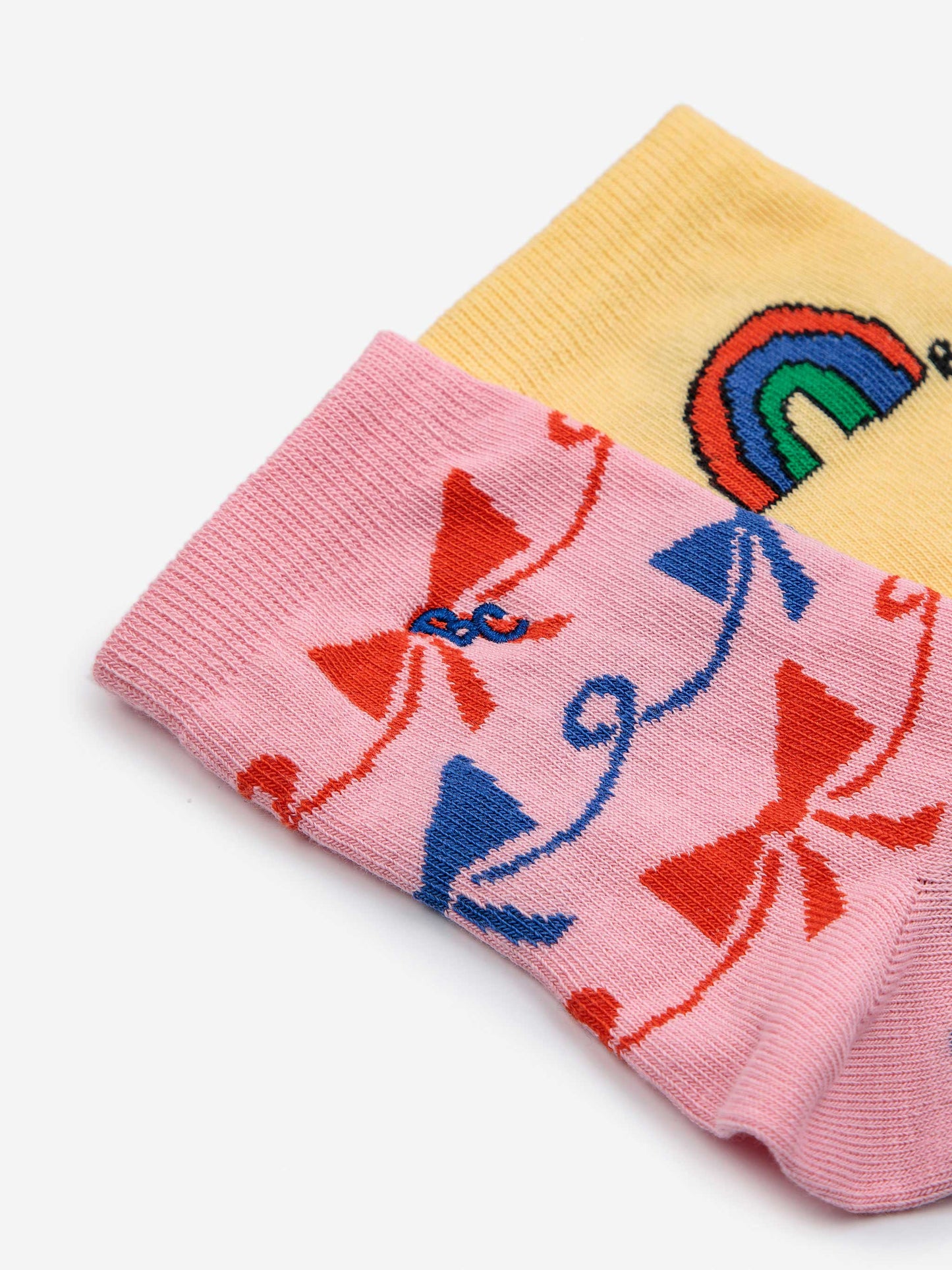 Rainbow & Ribbon Bow All Over socks pack