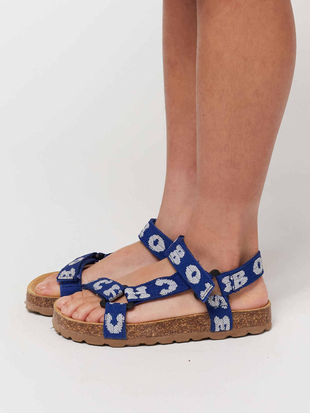 Bobo Choses printed blue sandals