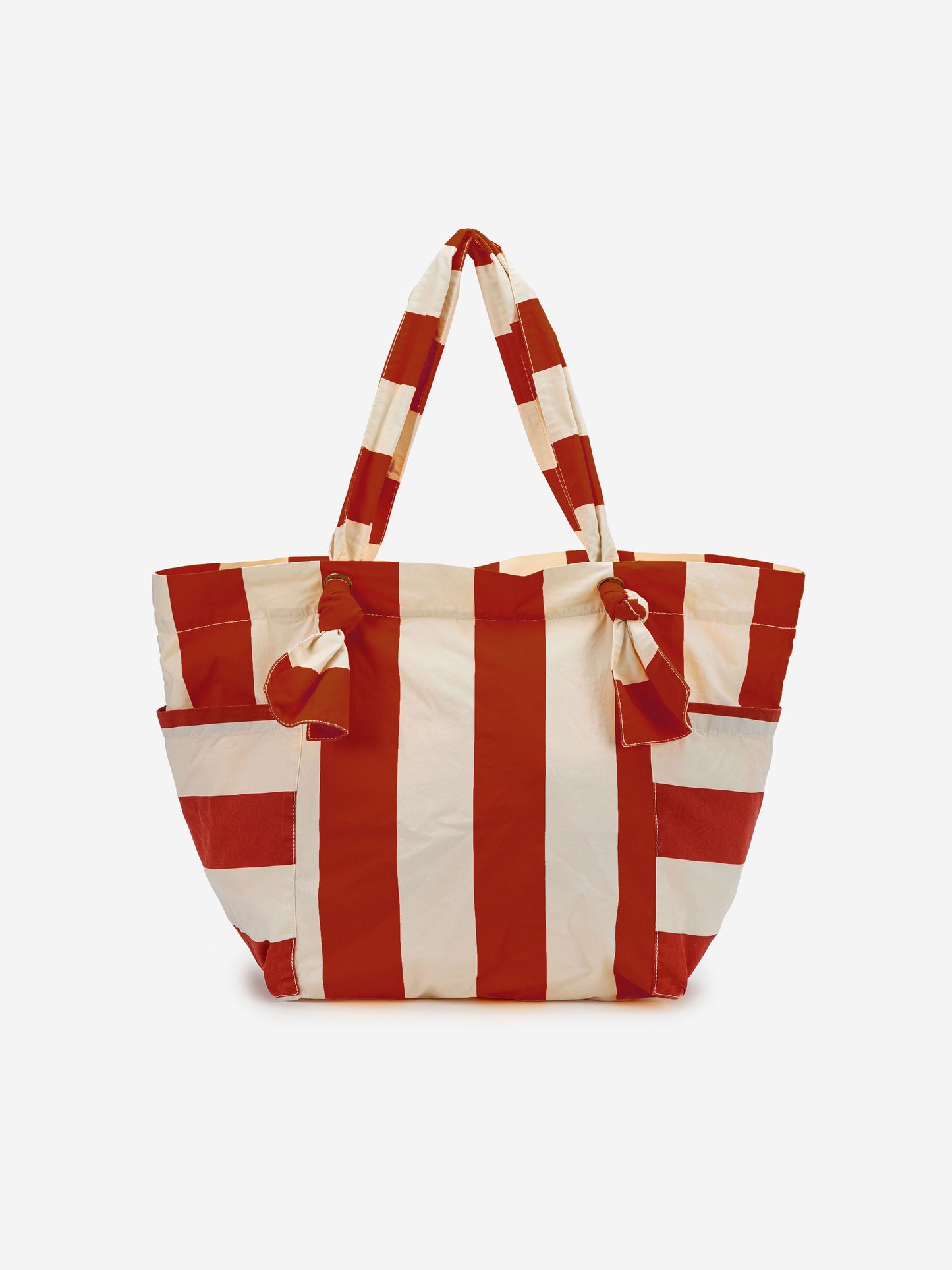 Striped multipockets bag