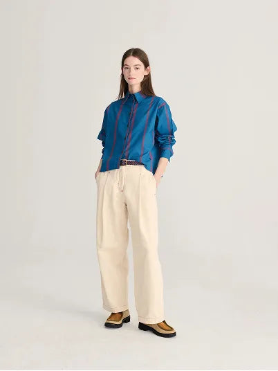 Triple Stripes all over poplin shirt