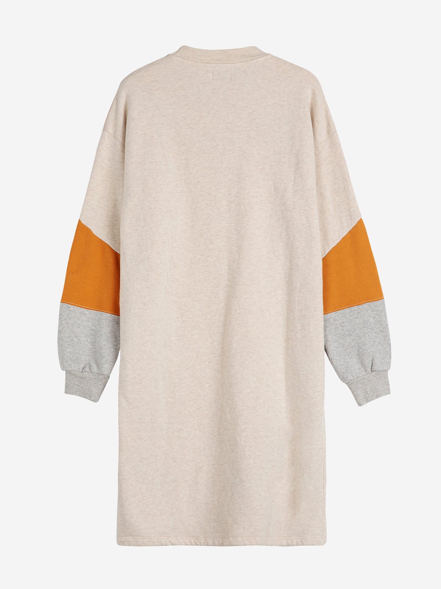Color block fleece dress