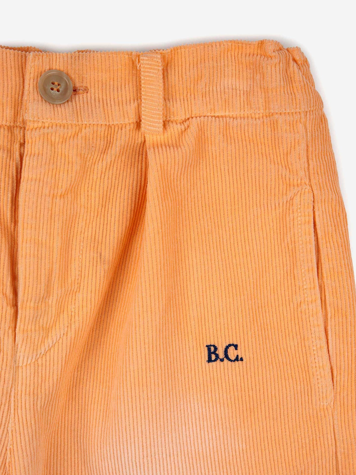 Patch corduroy baggy trousers