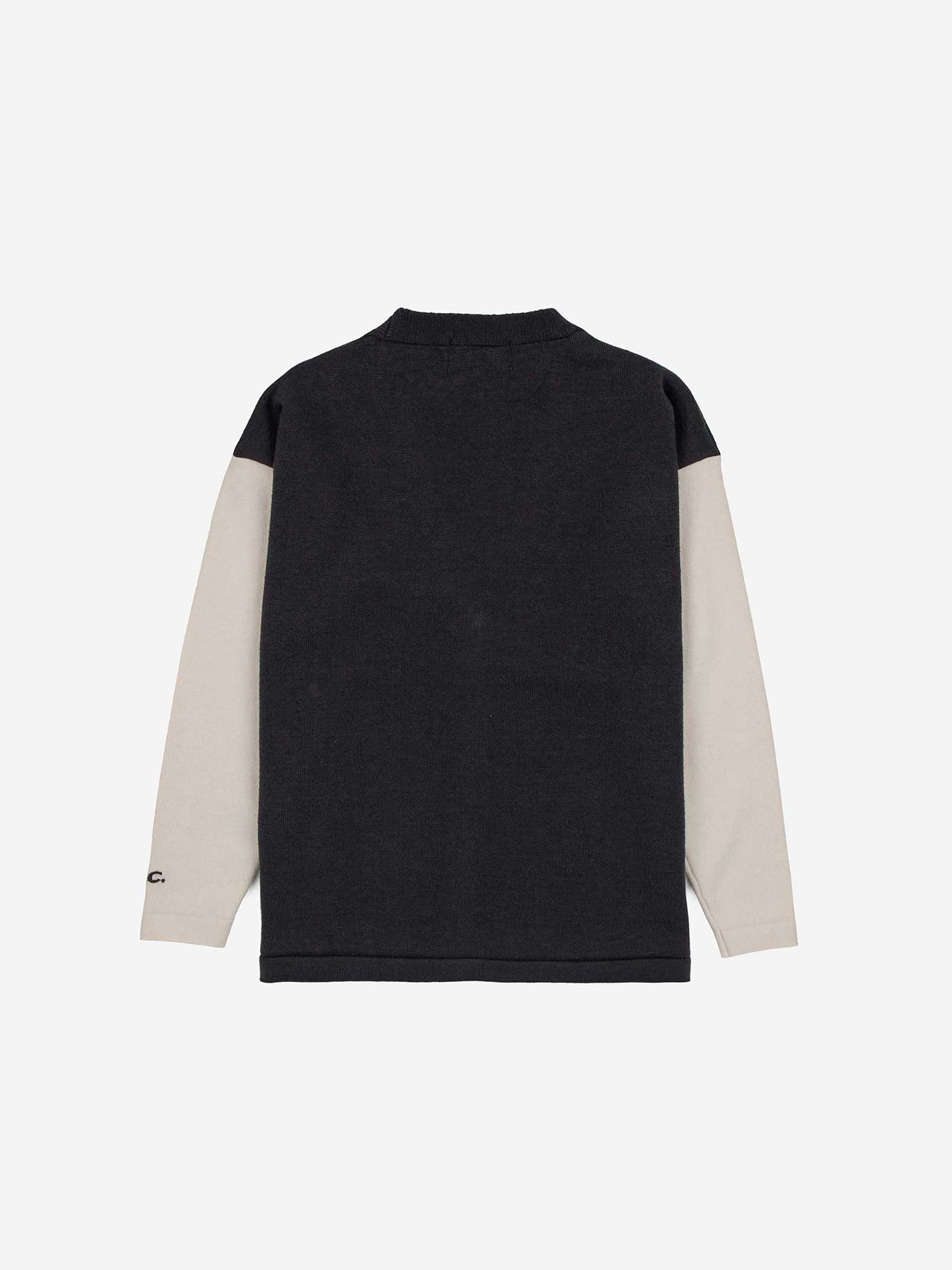 Faces intarsia knitted cardigan