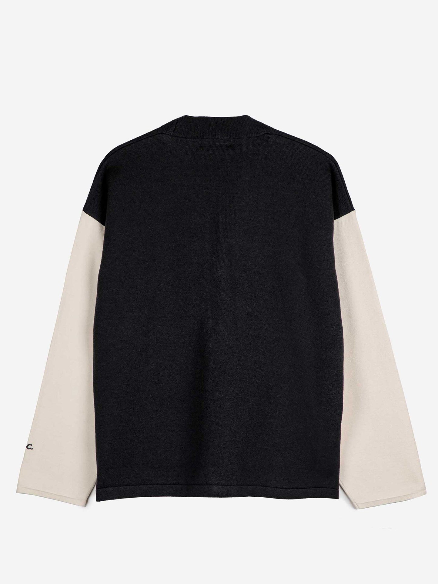 Faces intarsia knitted cardigan