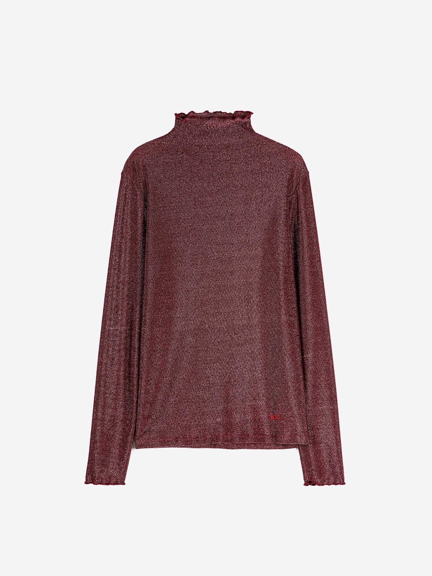 Glitter turtle neck T-shirt