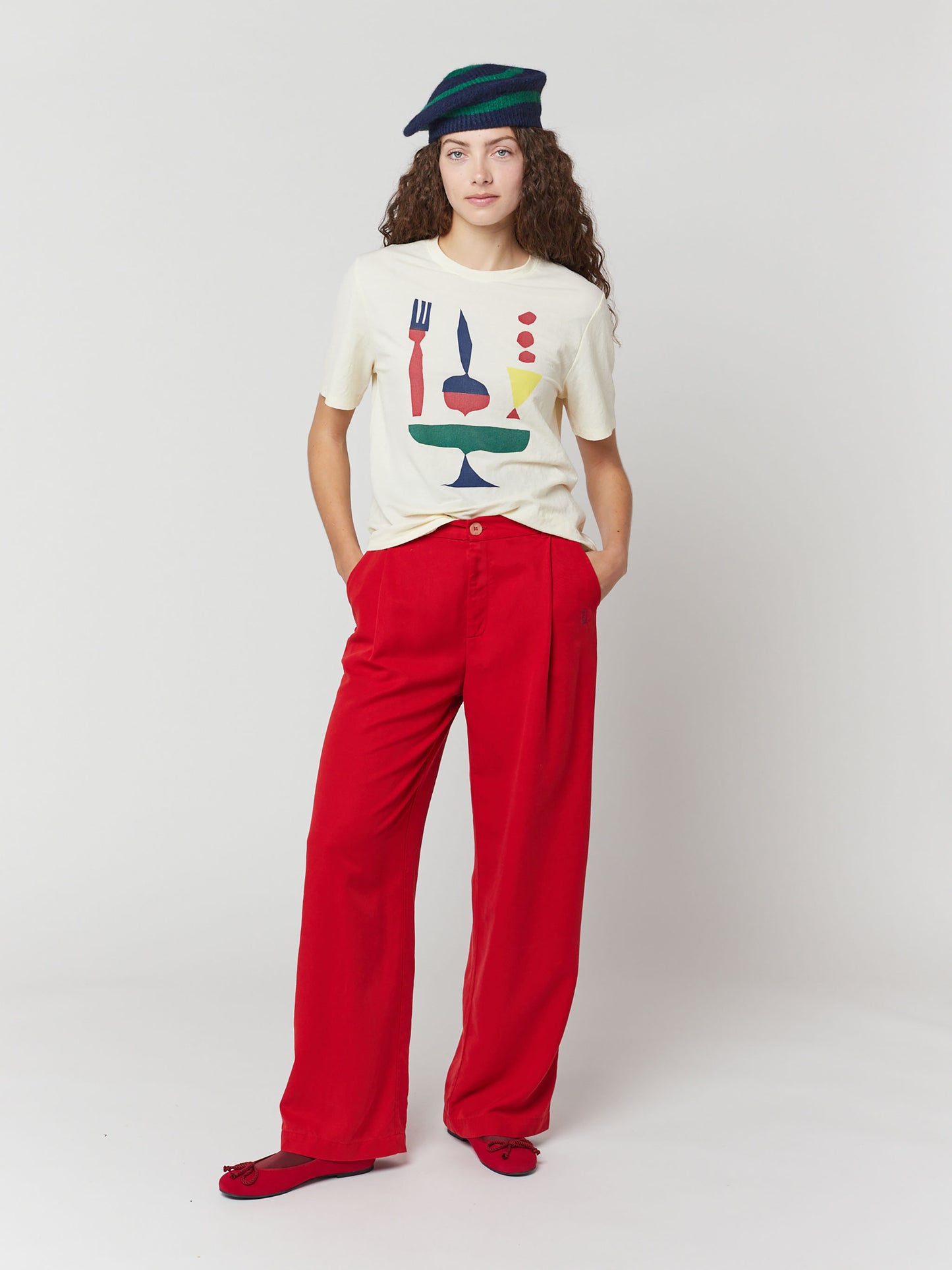 Palazzo lyocell trousers