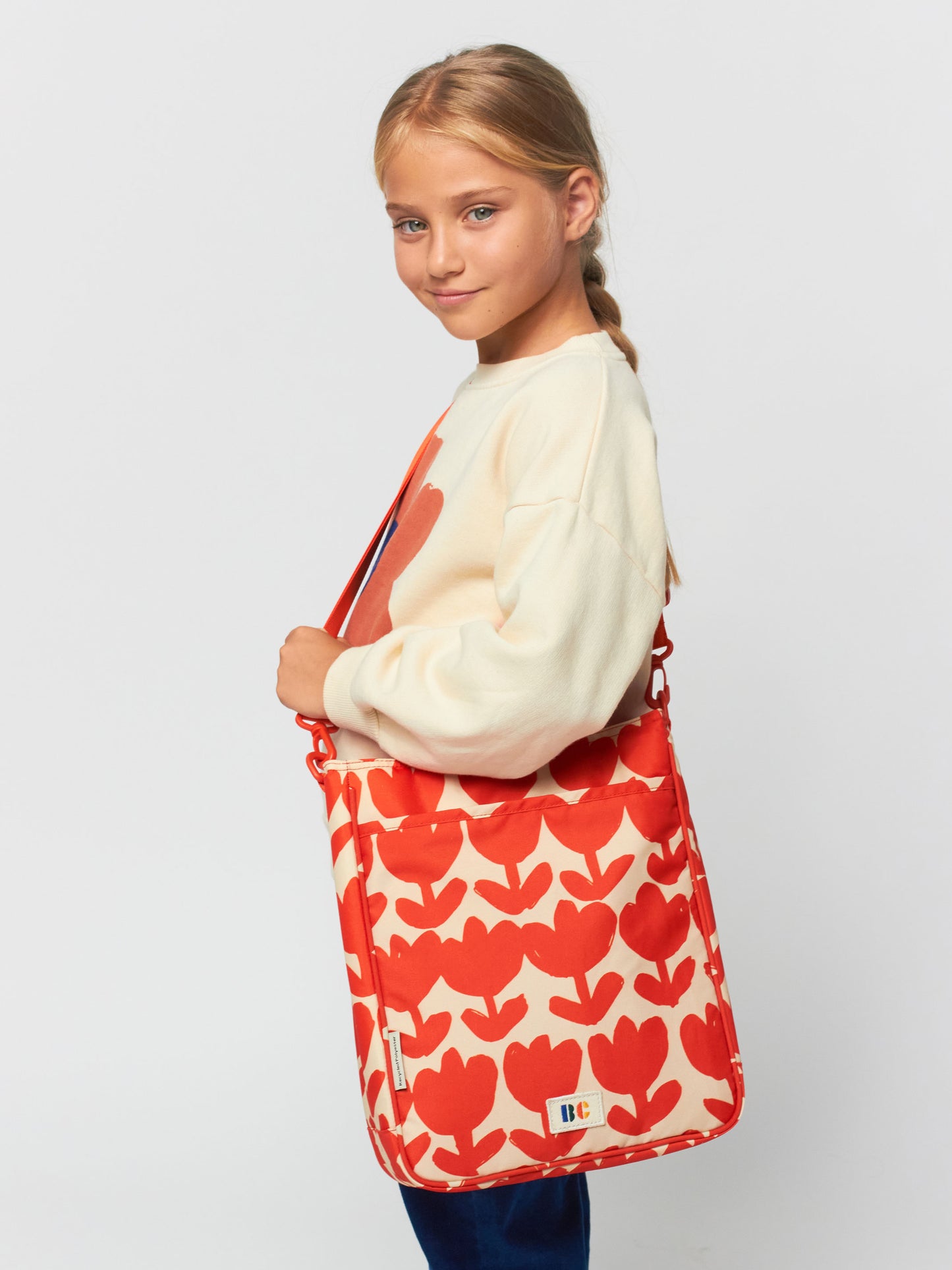 Retro Flowers Red shoes bag