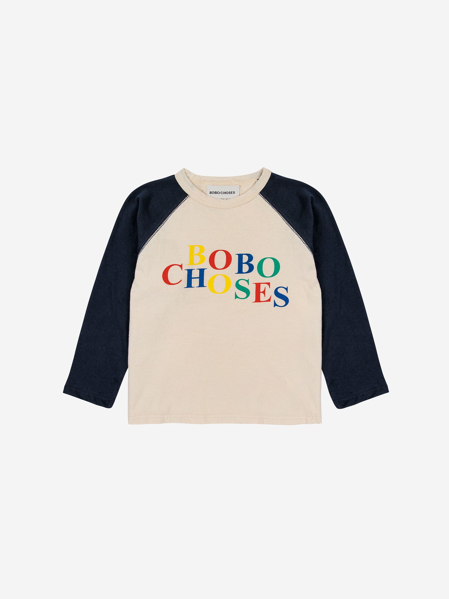 Multicolor Bobo raglan sleeve T-shirt