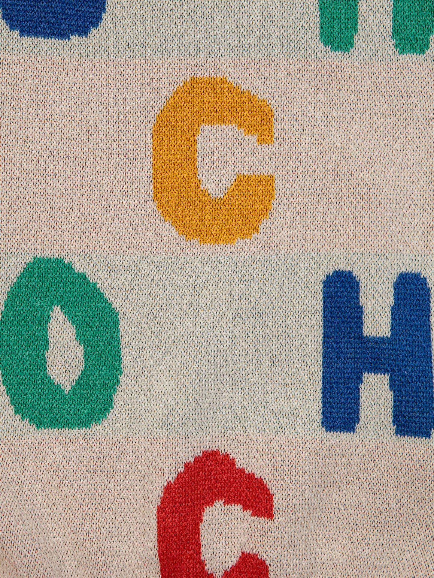Bobo Alphabet Soup jacquard jumper