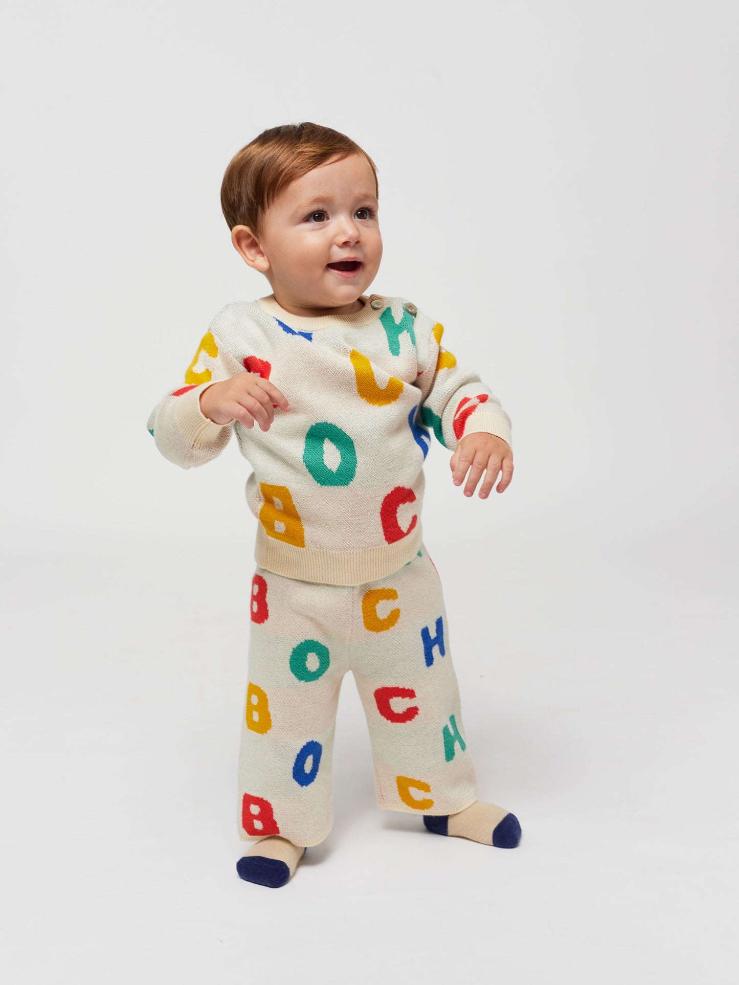 Bobo Alphabet Soup jacquard jumper