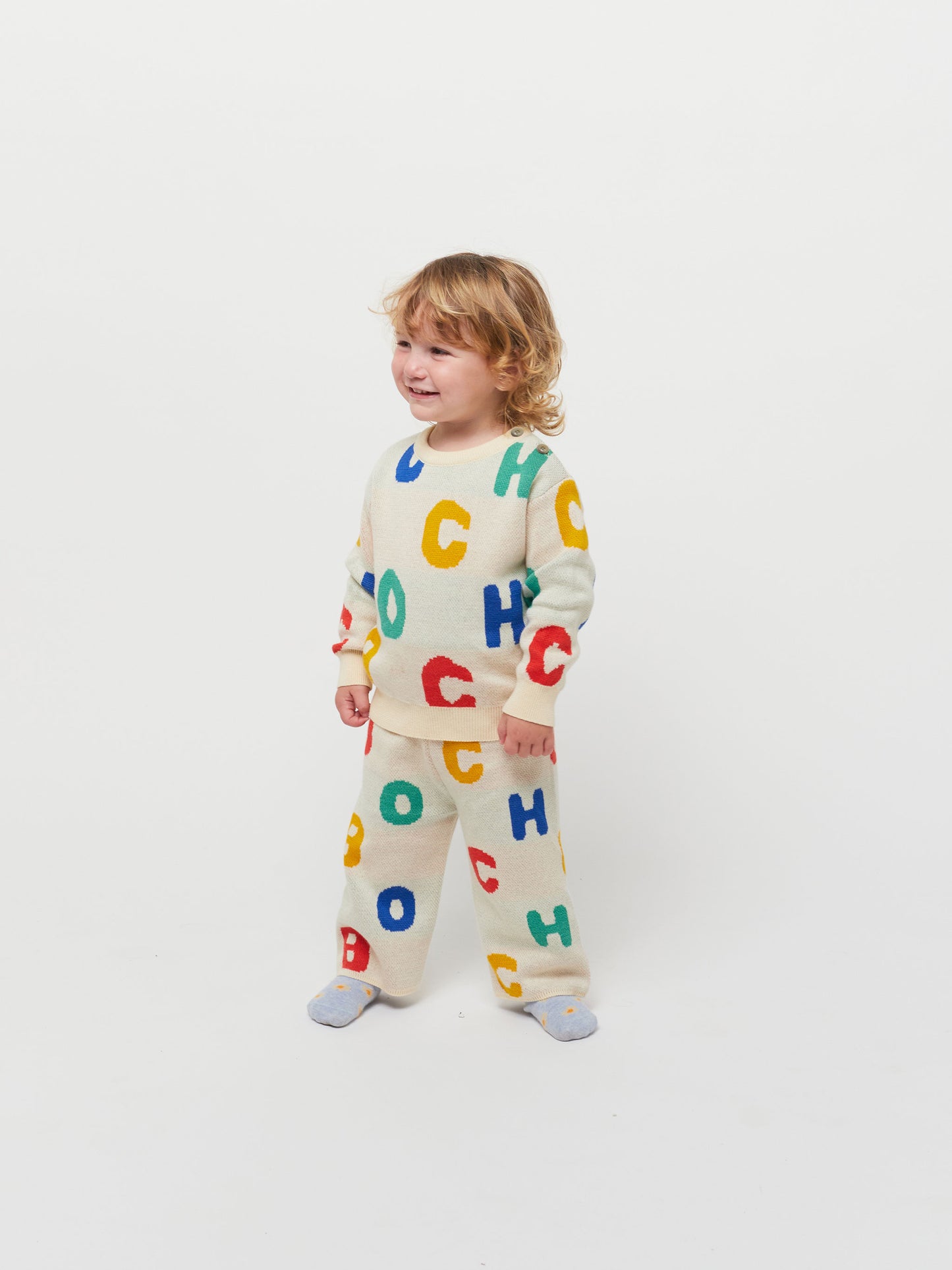 Bobo Alphabet Soup jacquard jumper