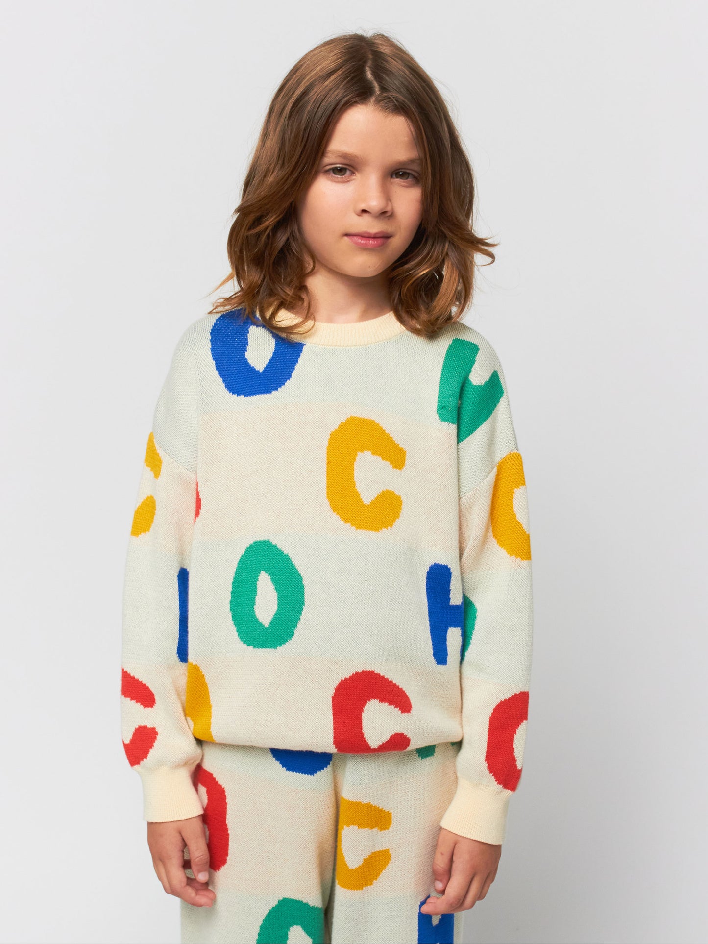 Bobo Alphabet Soup jacquard jumper