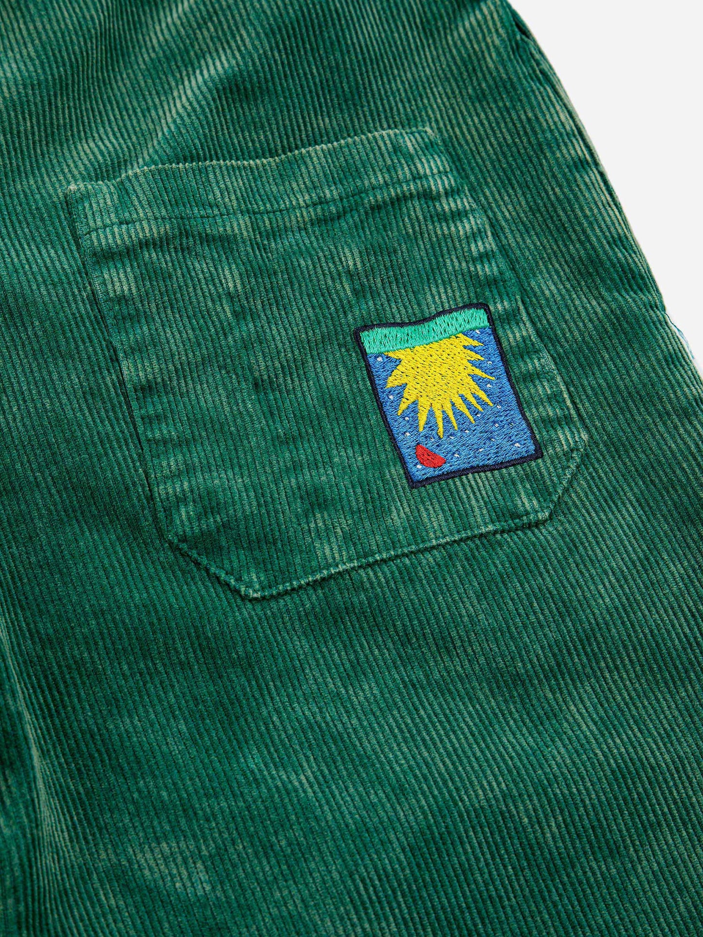 Degradee courduroy baggy trousers