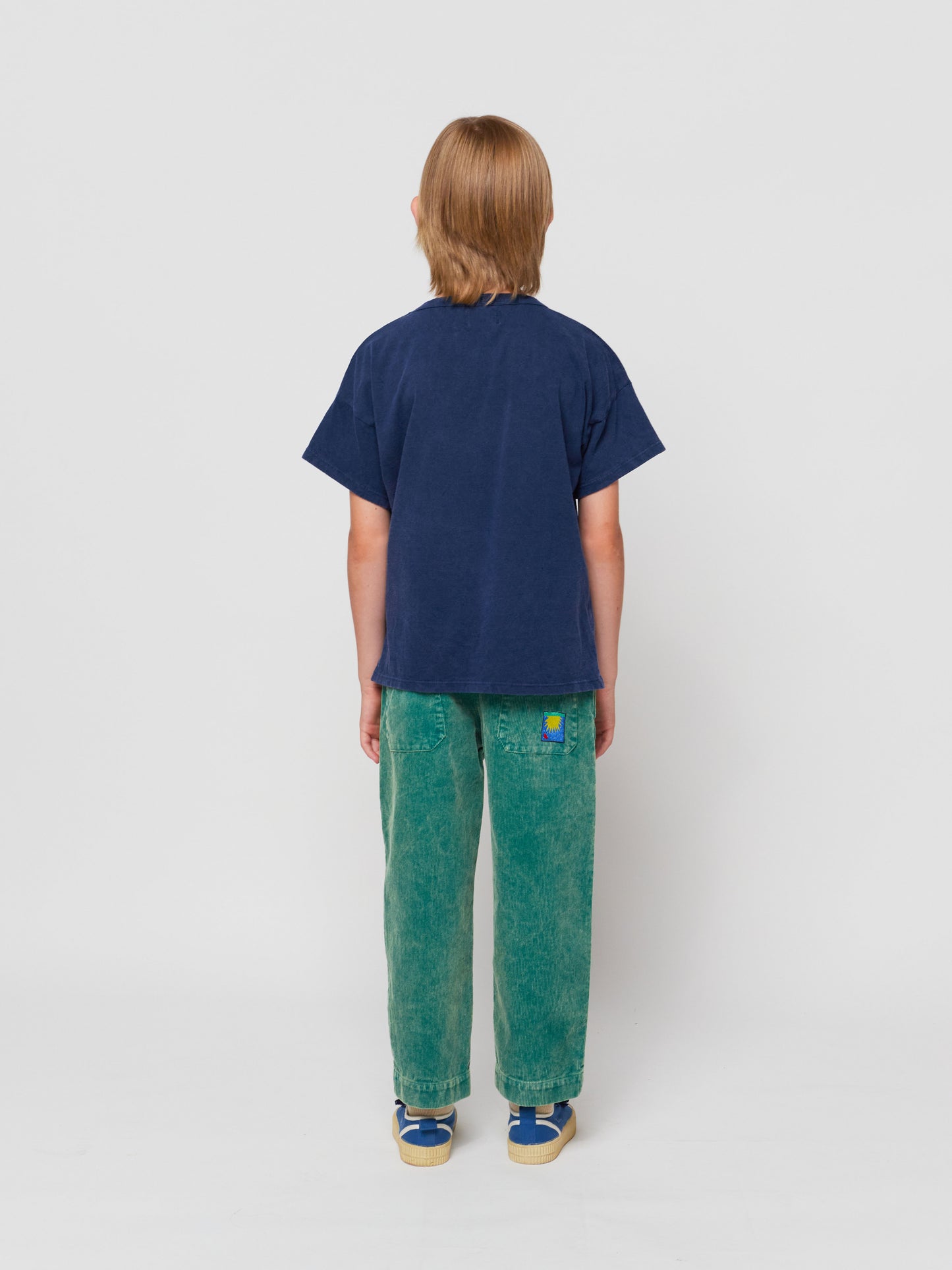 Degradee courduroy baggy trousers