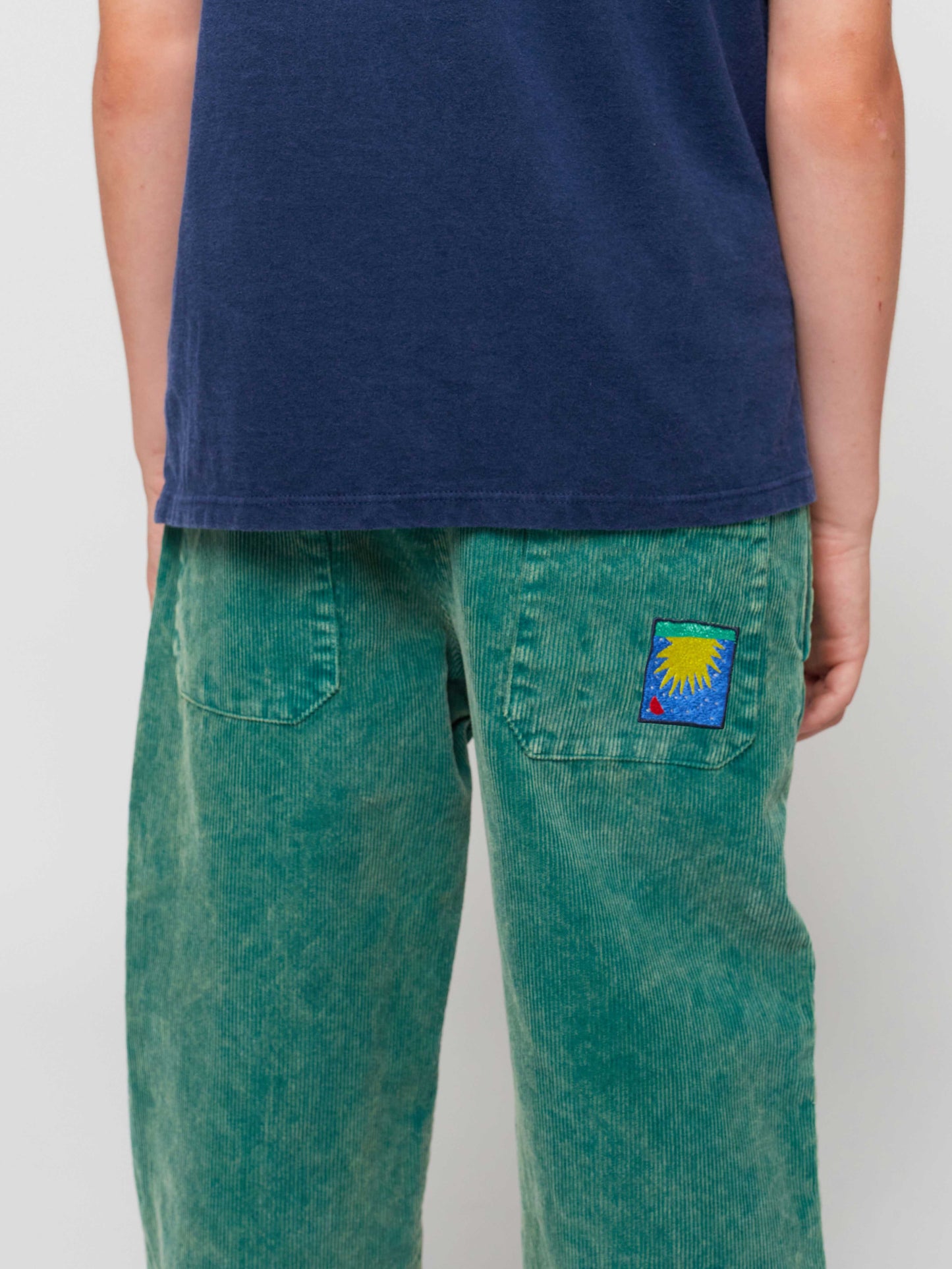 Degradee courduroy baggy trousers