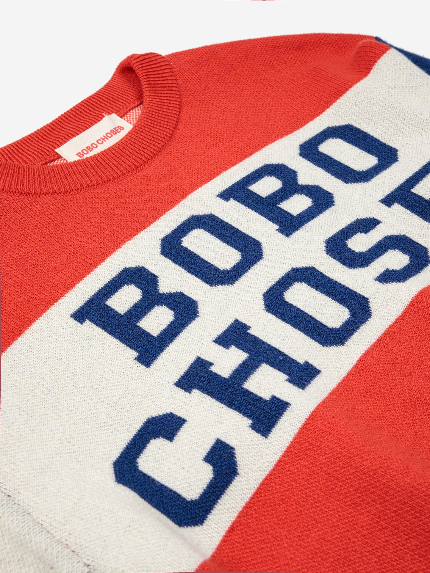 Bobo Choses color block intarsia jumper