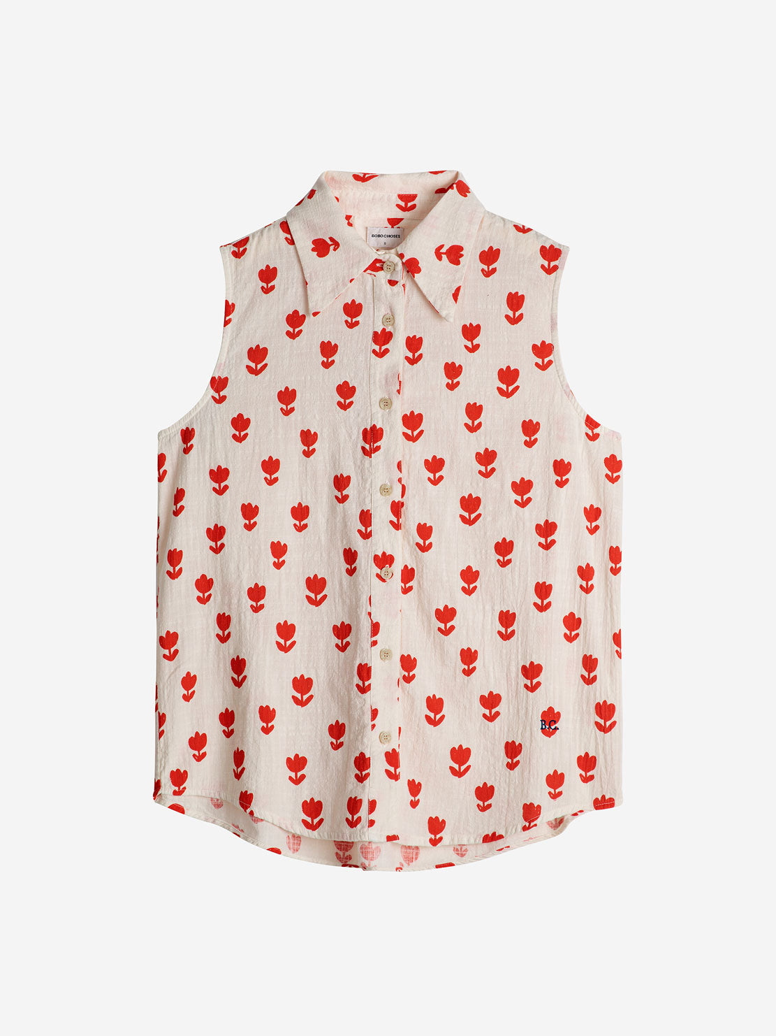 Retro Small Flowers sleeveless shirt
