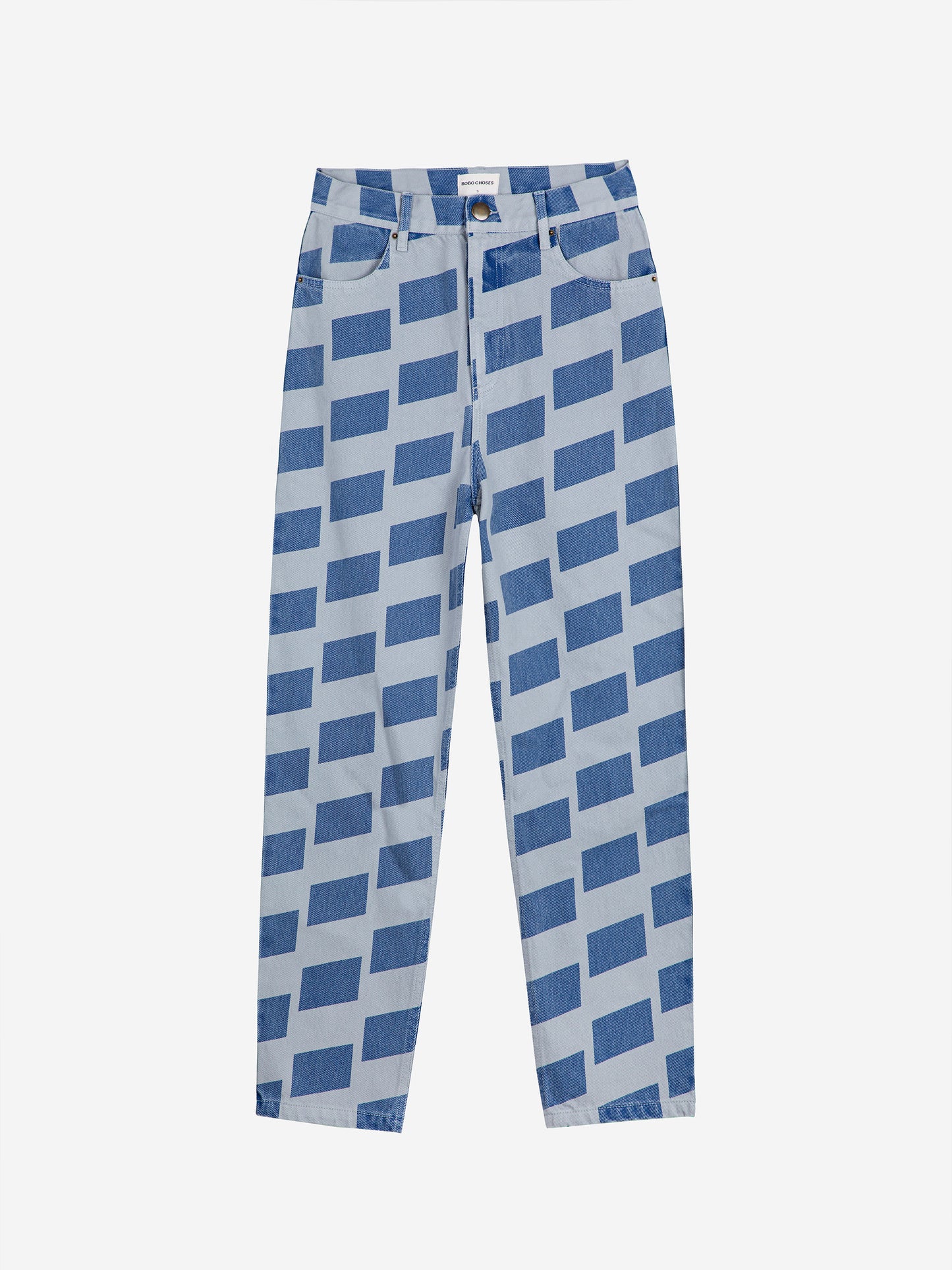 Vaquero estampado cuadros