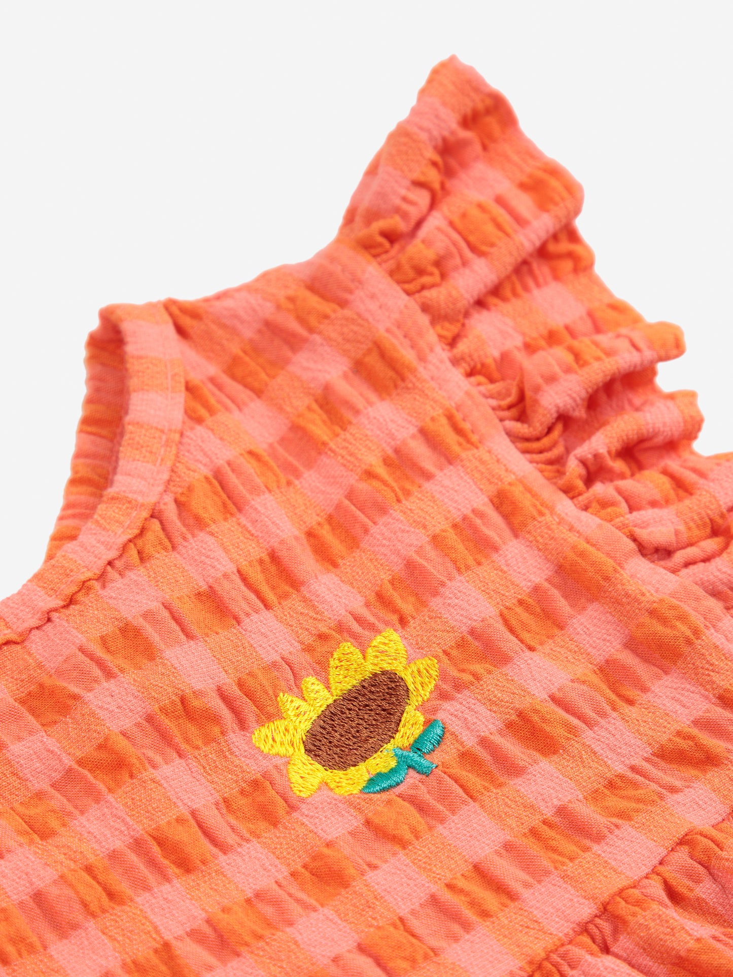 Vichy woven coral set