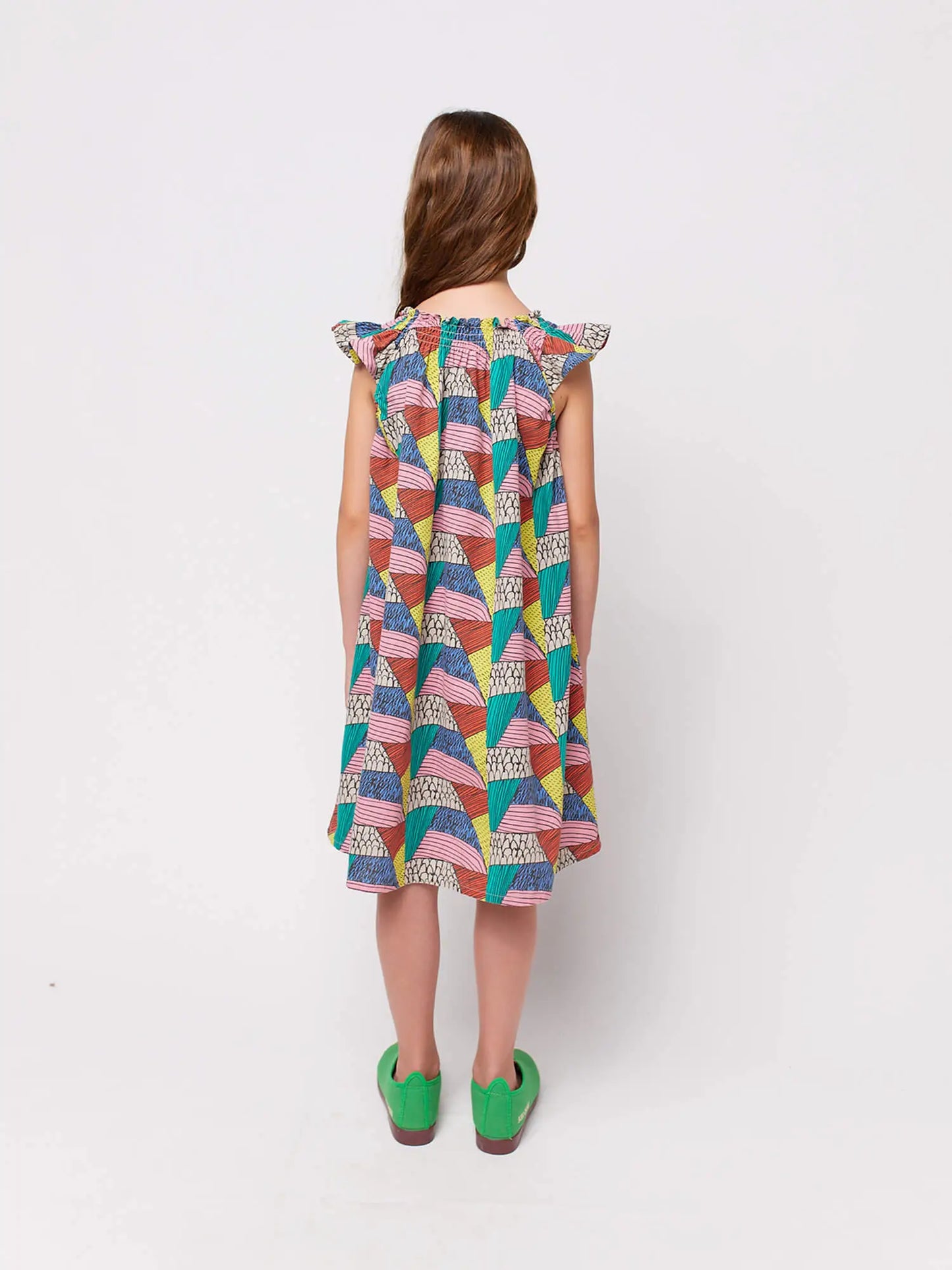 Prisma all over ruffled woven dress