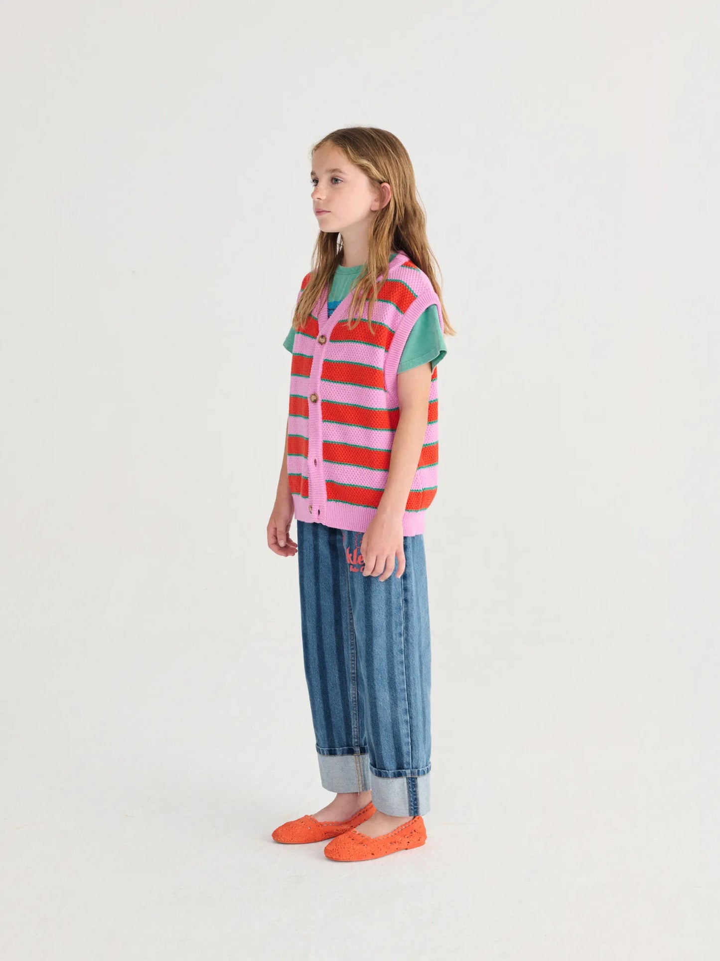 BC Striped knitted vest