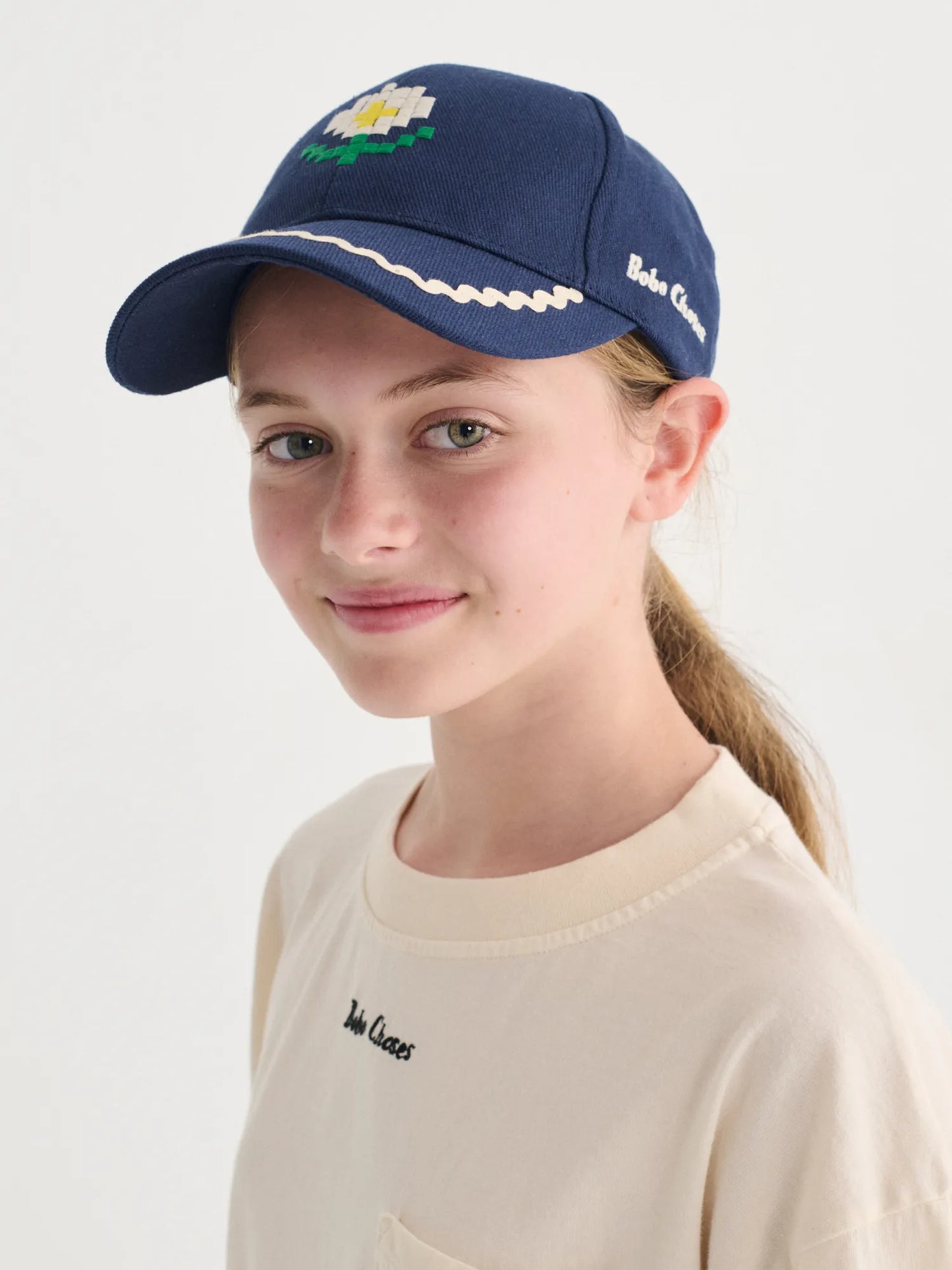 Pixel Daisy twill cap