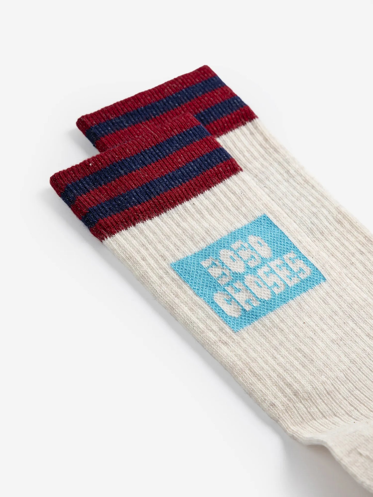 Chaussettes basses en coton côtelé