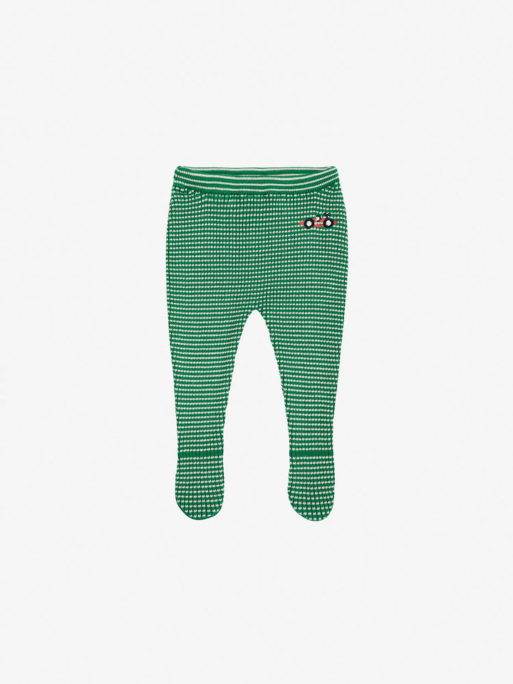 Leggings de punto con pies Race Car
