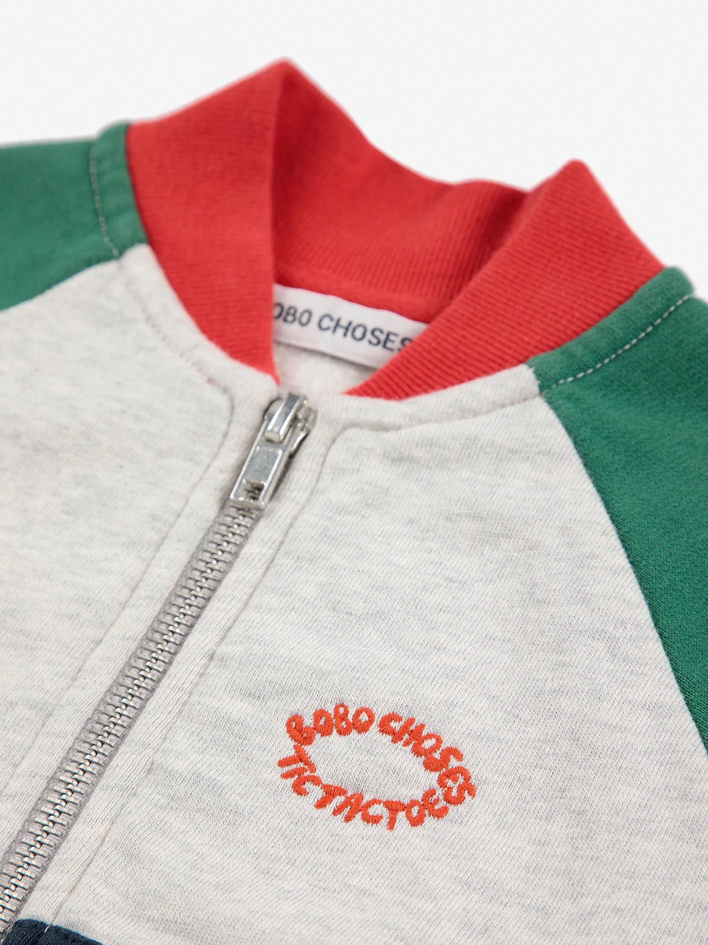 Sweatshirt mit Reißverschluss Color Block Tic Tac Toe