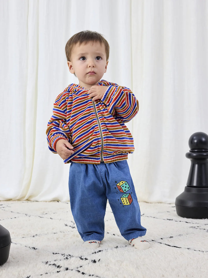 Roll The Dice light denim pants