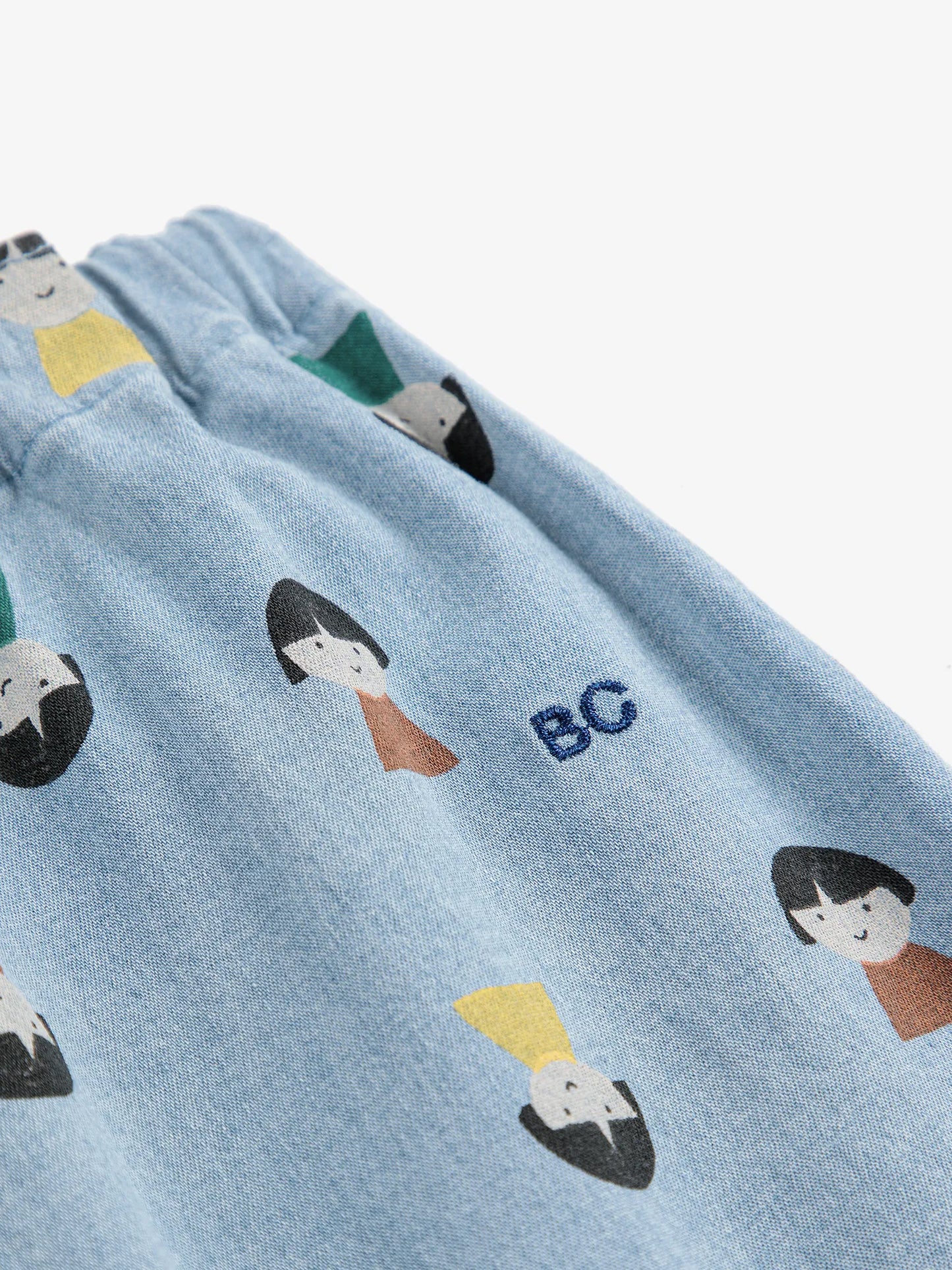 Game Pawns all over light denim pants