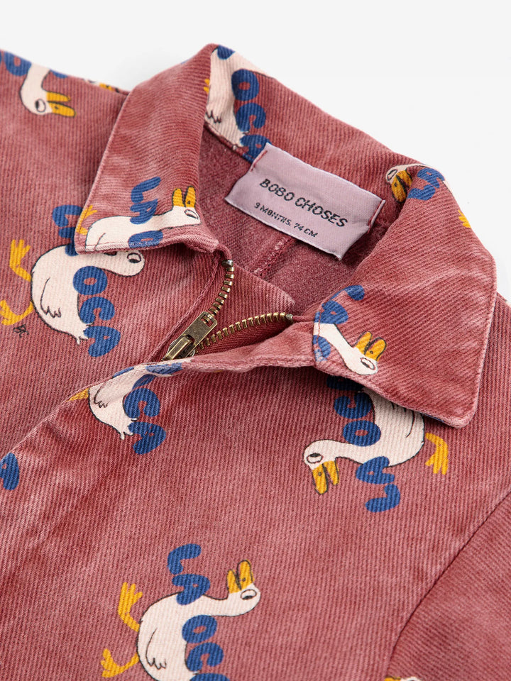 Combinaison en toile all-over La Oca