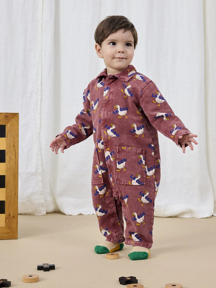 Combinaison en toile all-over La Oca