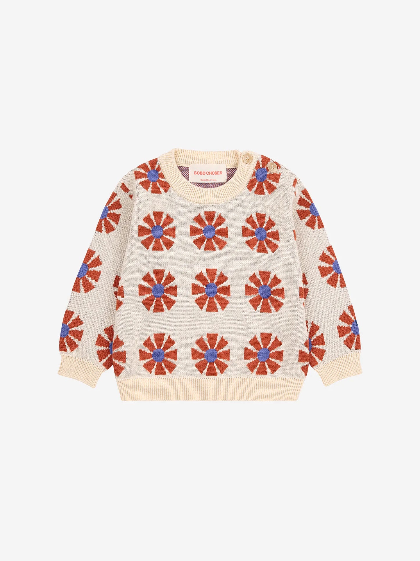 Kaleidoscope all over jacquard jumper
