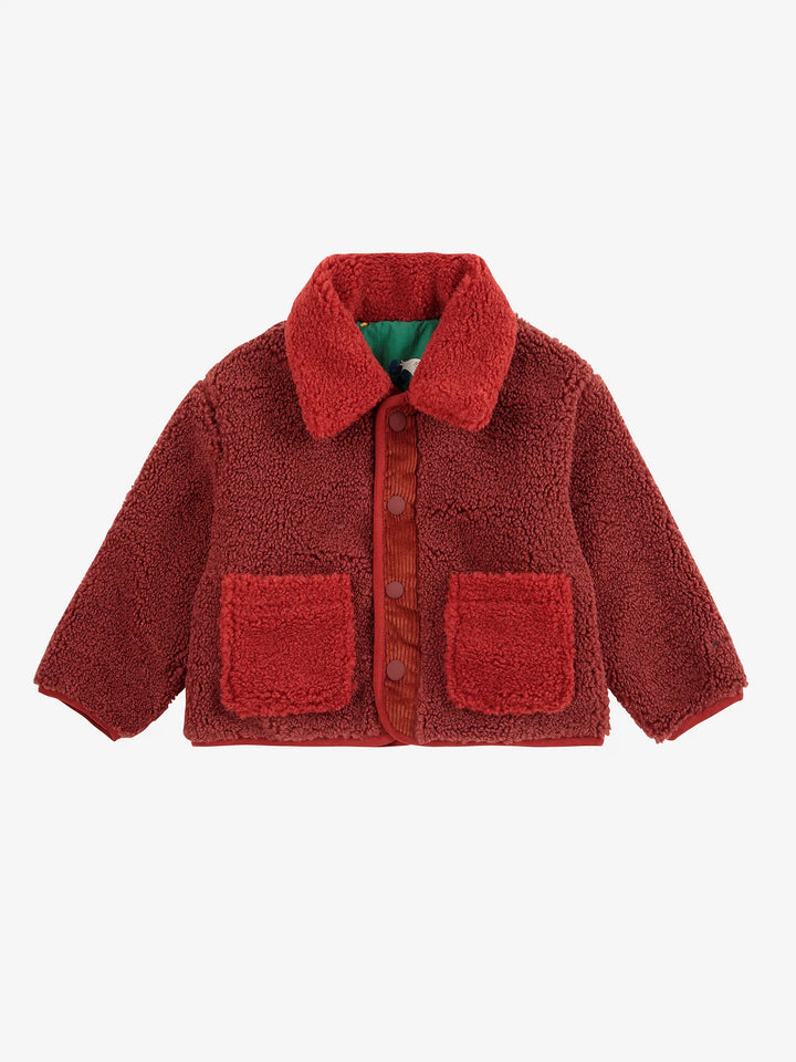 Veste réversible en peau de mouton all-over La Oca